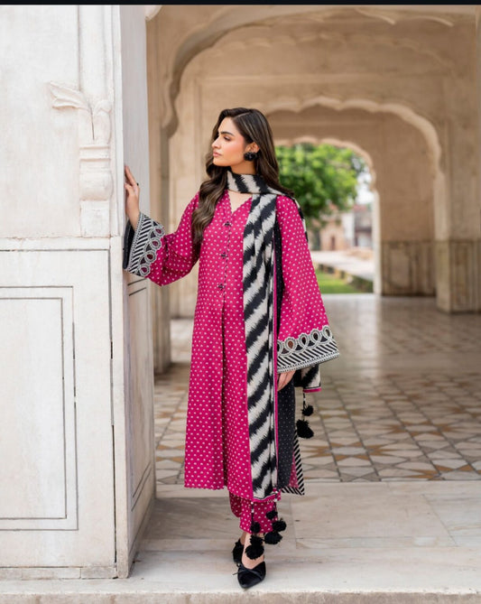 Baroque 3Pcs Digital Print Summer Lawn Collection 2025